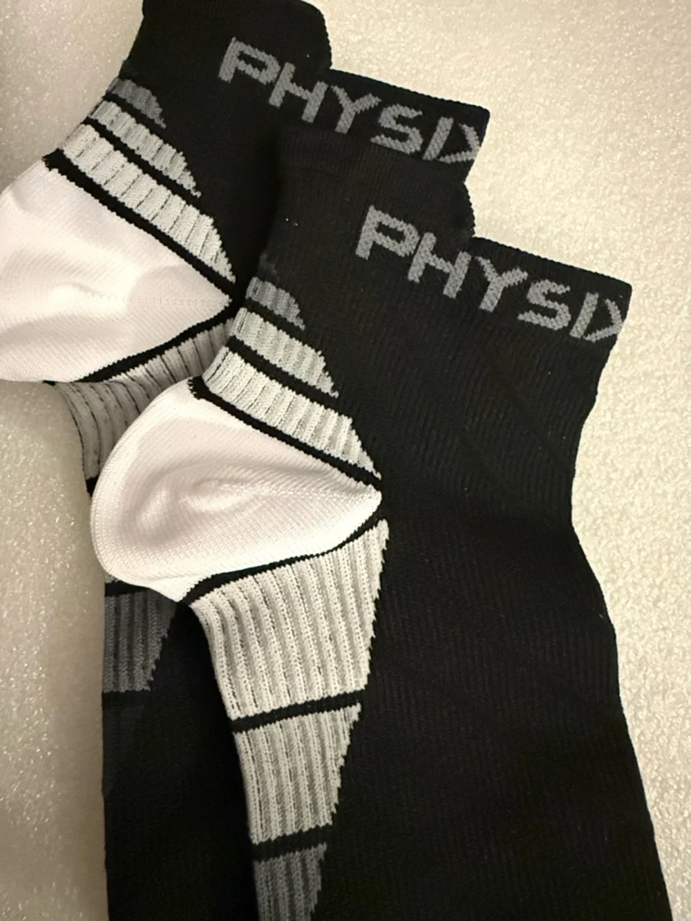 Bundle of 2 - Physix Gear Sport Stamina Low-Cut Compression Socks - 2 Pairs NWT